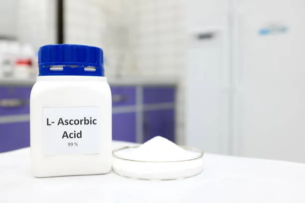 Vitamin C supplement concept for ascorbic acid nutrition and personal care applications.
