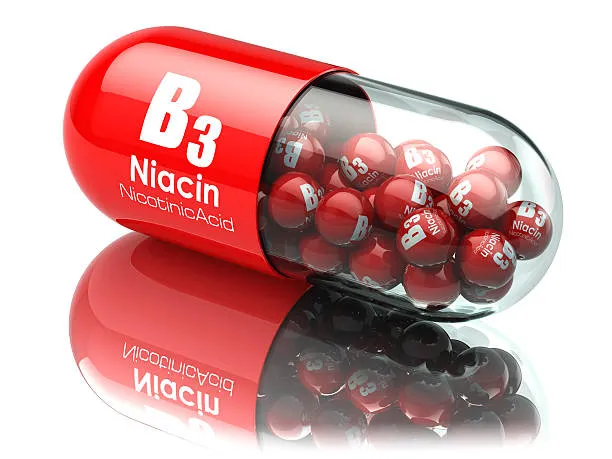 Nicotinamide Vitamin B3 ingredient for dietary supplement and nutrition applications.