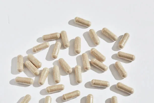 Natural-color Pullulan Capsules for herbal powder, probiotic, and vitamin supplement filling.