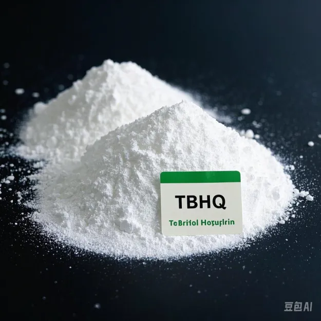Tert-Butyl Hydroquinone TBHQ 99% minimum white crystalline powder for edible oil and food antioxidant applications.
