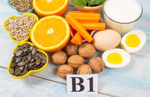 Foods associated with Vitamin B1 nutrition for thiamine mononitrate fortified food applications.