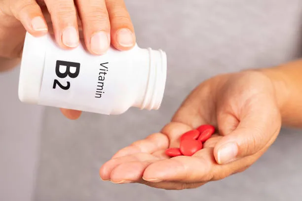 Vitamin B2 Riboflavin 98% ingredient for bulk dietary supplement formulation applications.