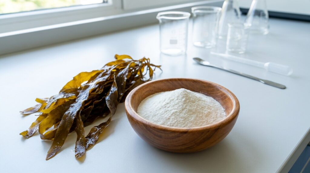 sodium alginate powder white fine