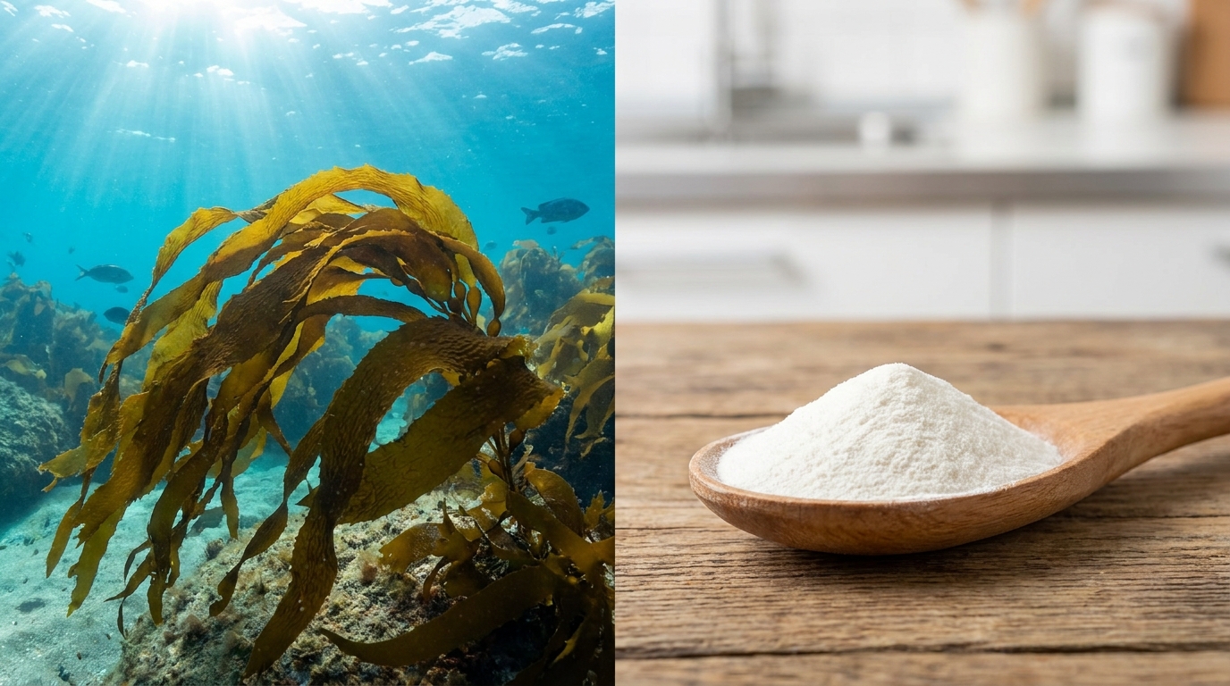 sodium alginate powder white fine